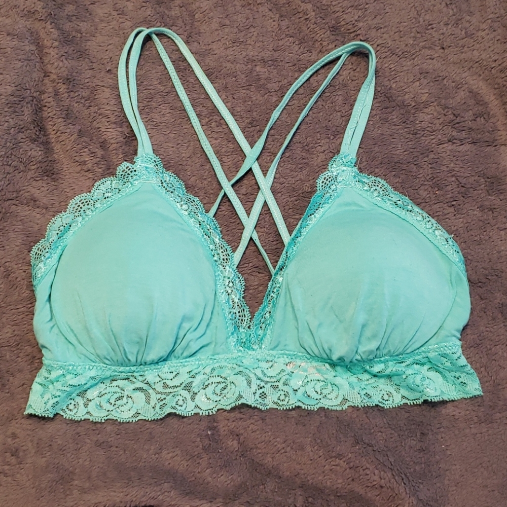 *Last Chance* Mint green lace bralette